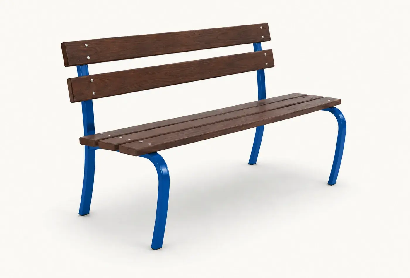 Banc bois et acier BA7SA — coloris Bleu (RAL 5010)
