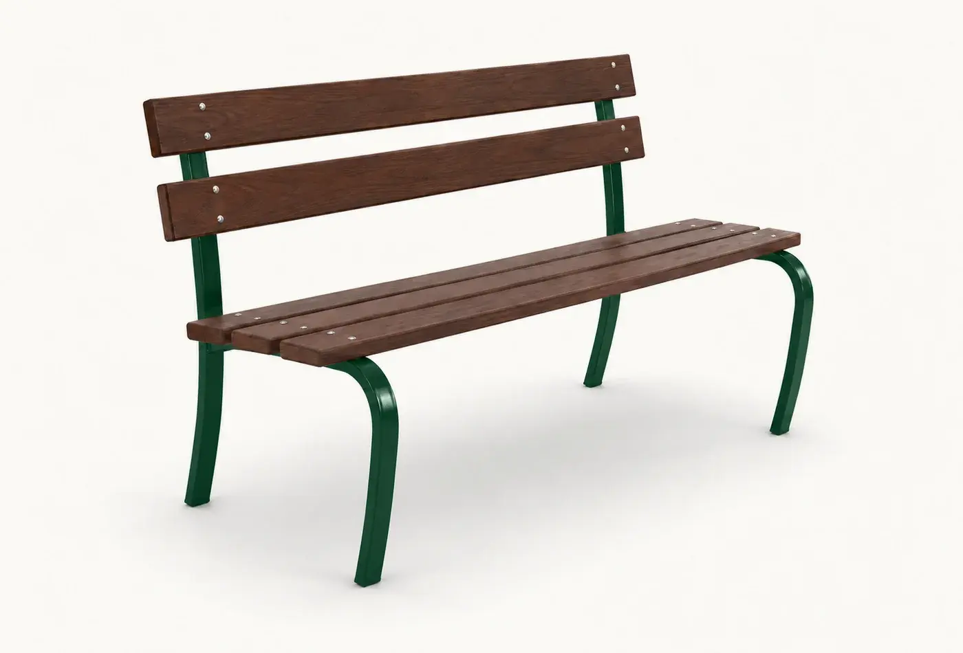 Banc bois et acier BA7SA — coloris Vert (RAL 6005)