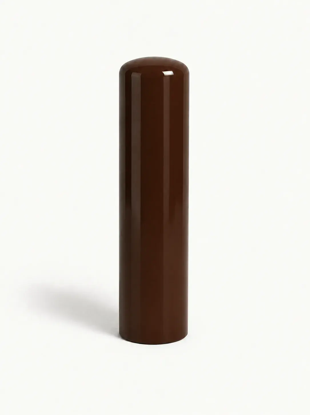 Borne de voirie peinte en acier BV14 — coloris Marron (RAL 8017)