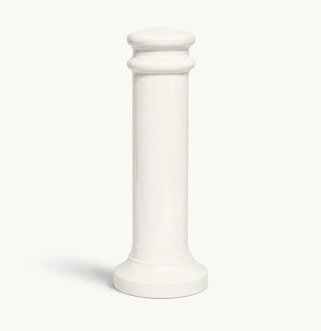 Borne de voirie peinte en acier BV2 — coloris Blanc (RAL 9010)