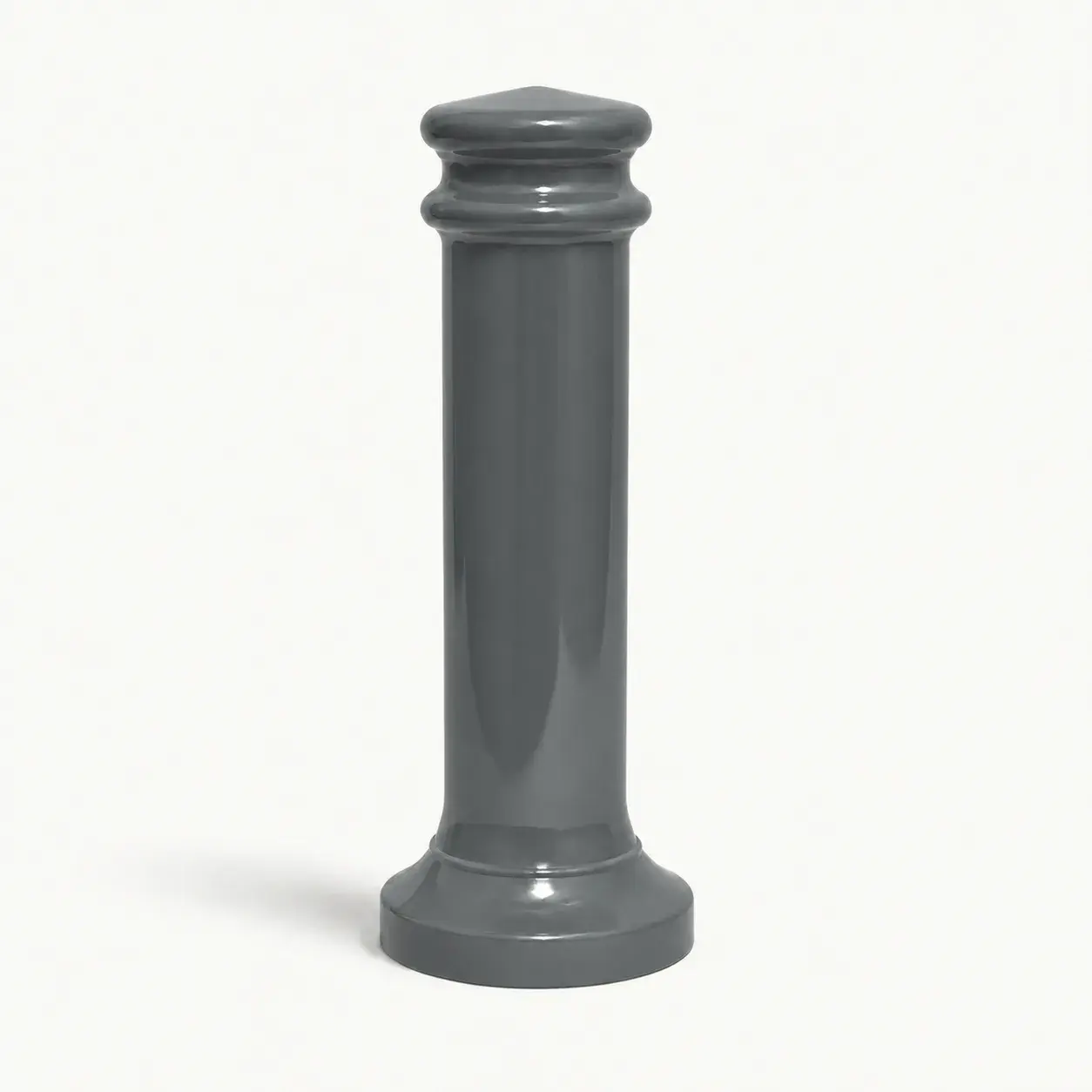 Borne de voirie peinte en acier BV2 — coloris Gris (RAL 7012)