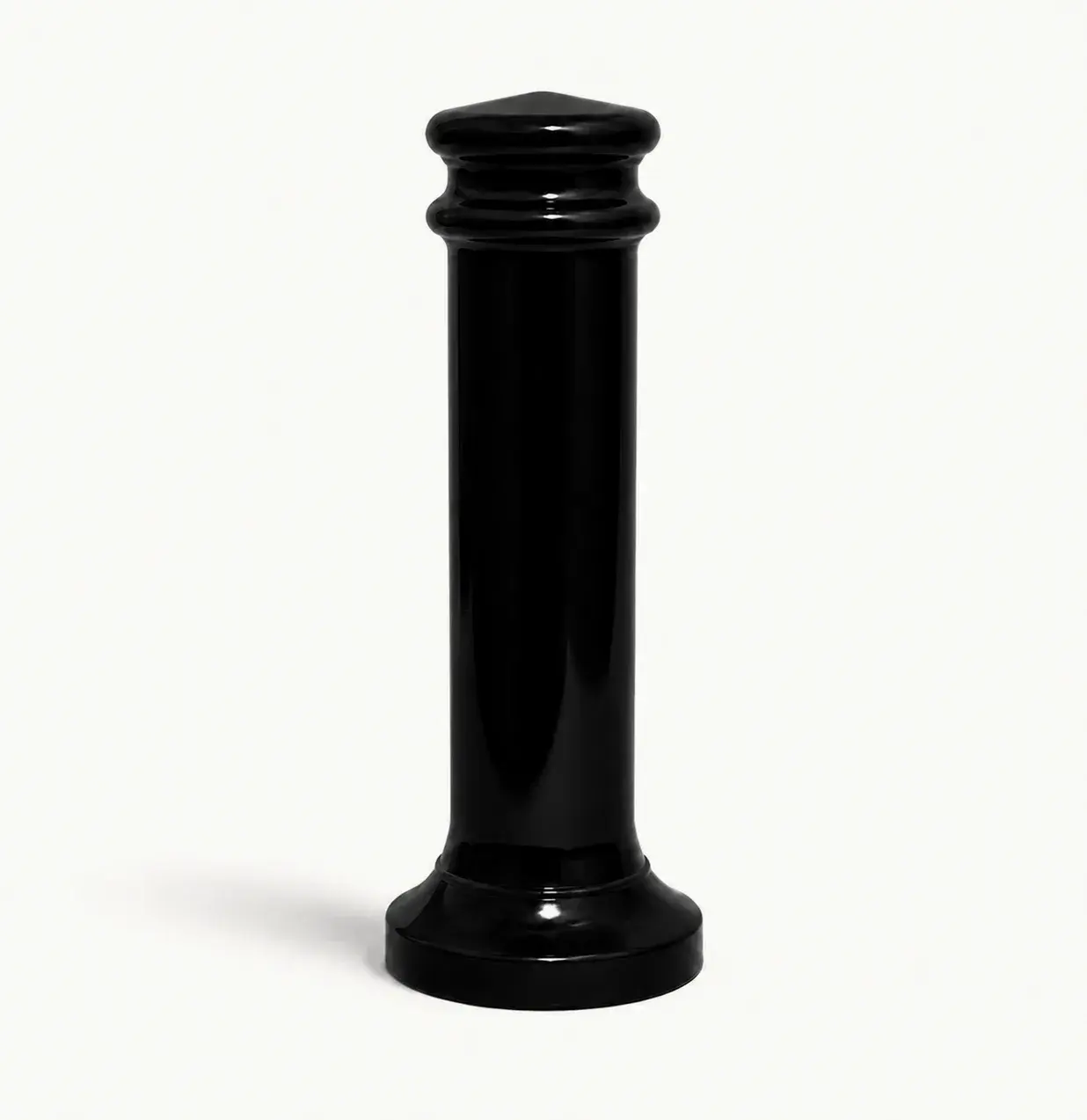 Borne de voirie peinte en acier BV2 — coloris Noir (RAL 9005)