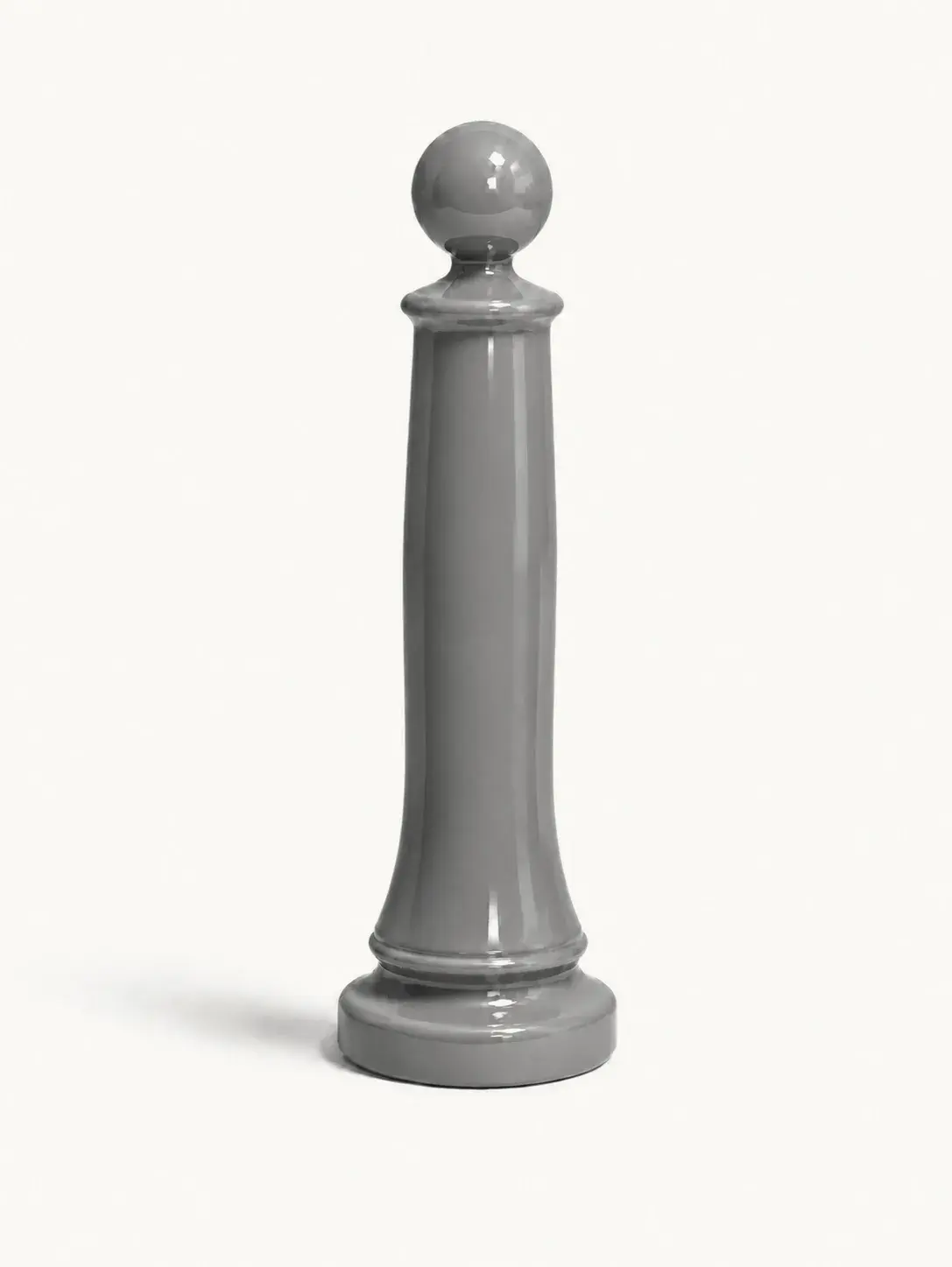 Borne de voirie peinte en acier BV6A — coloris Gris alu (RAL 310)