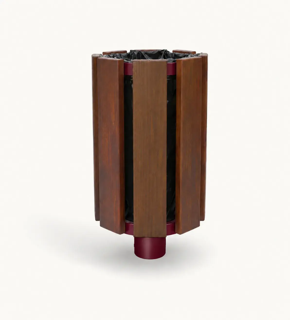 Corbeille en acier CB2 — coloris Rouge (RAL 3004)