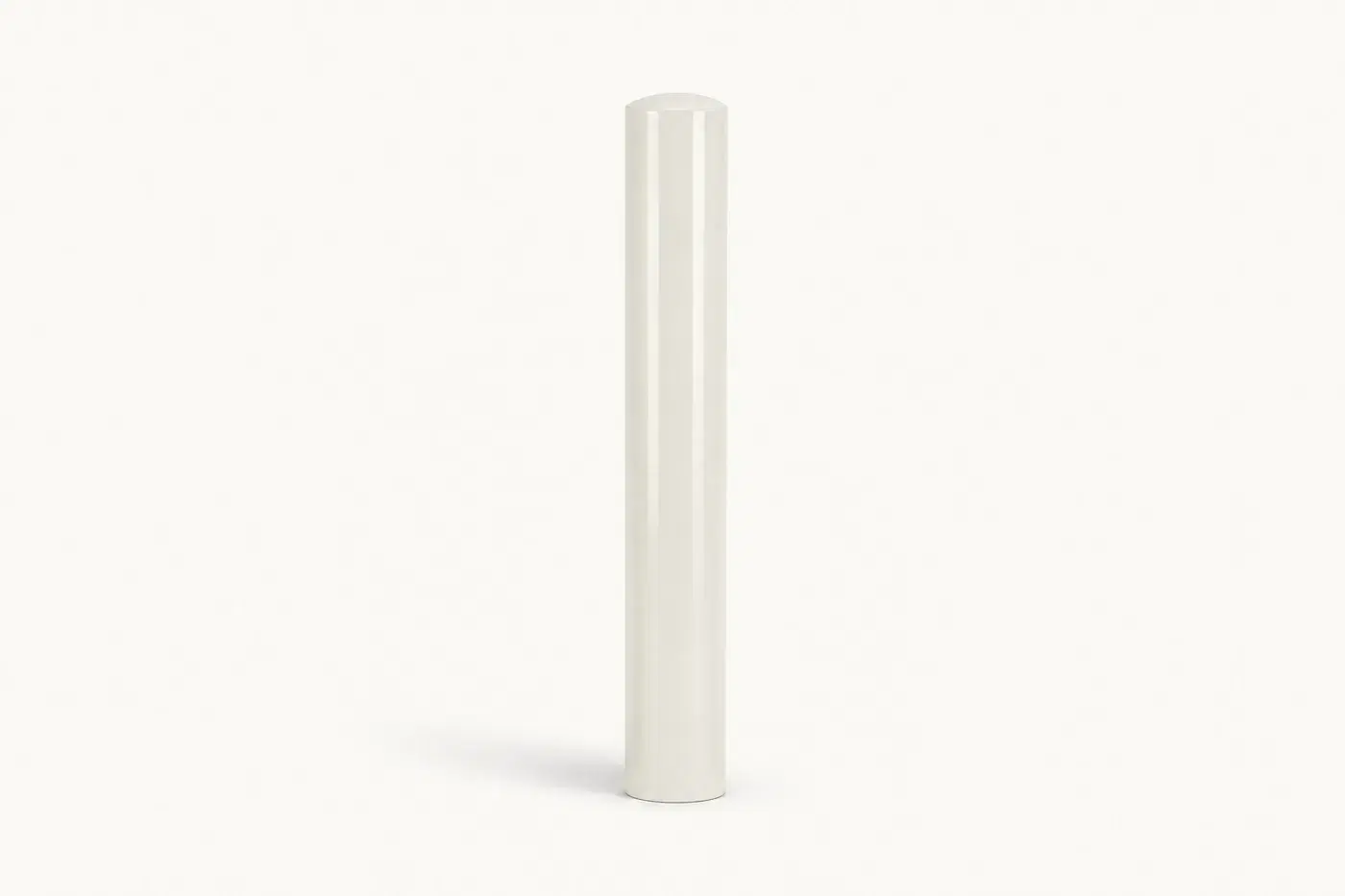 Potelet en acier PO1 — coloris Blanc (RAL 9010)