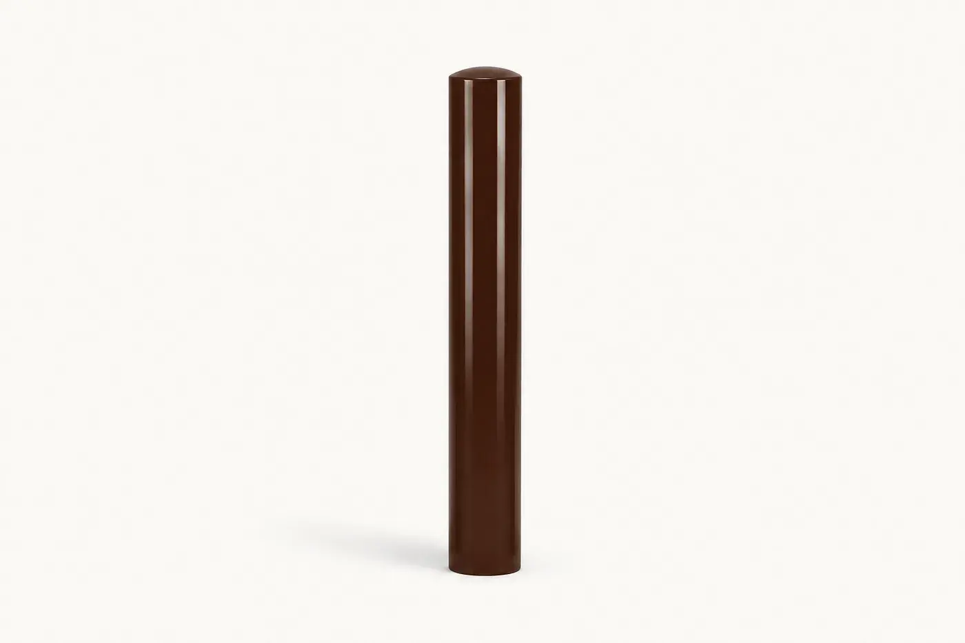 Potelet en acier PO1 — coloris Marron (RAL 8017)