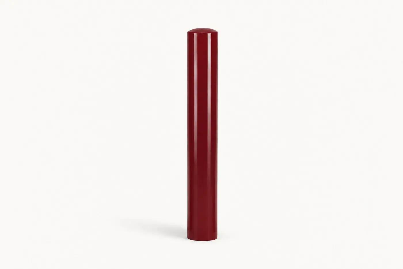 Potelet en acier PO1 — coloris Rouge (RAL 3004)