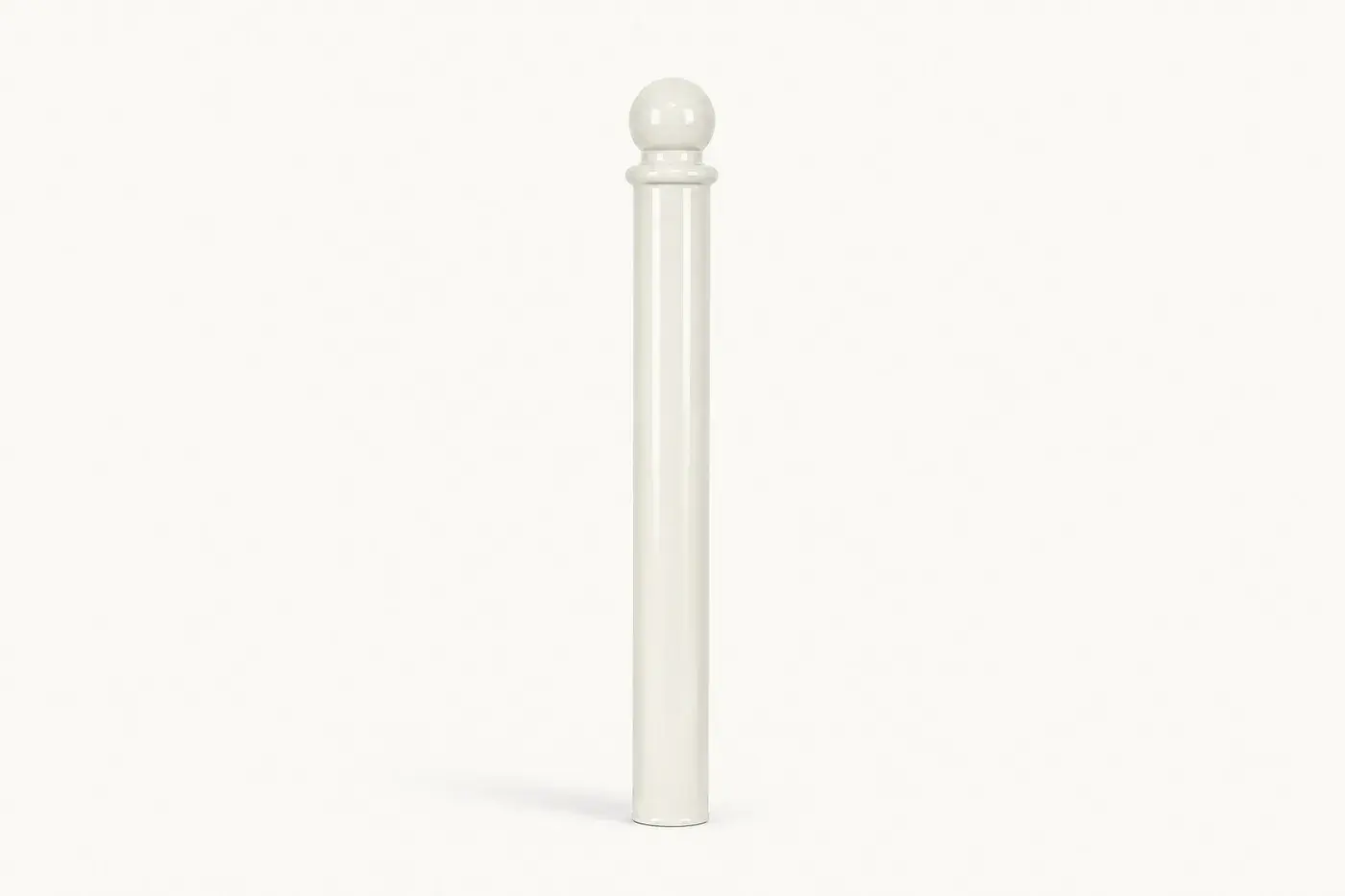 Potelet en acier PO2 — coloris Blanc (RAL 9010)