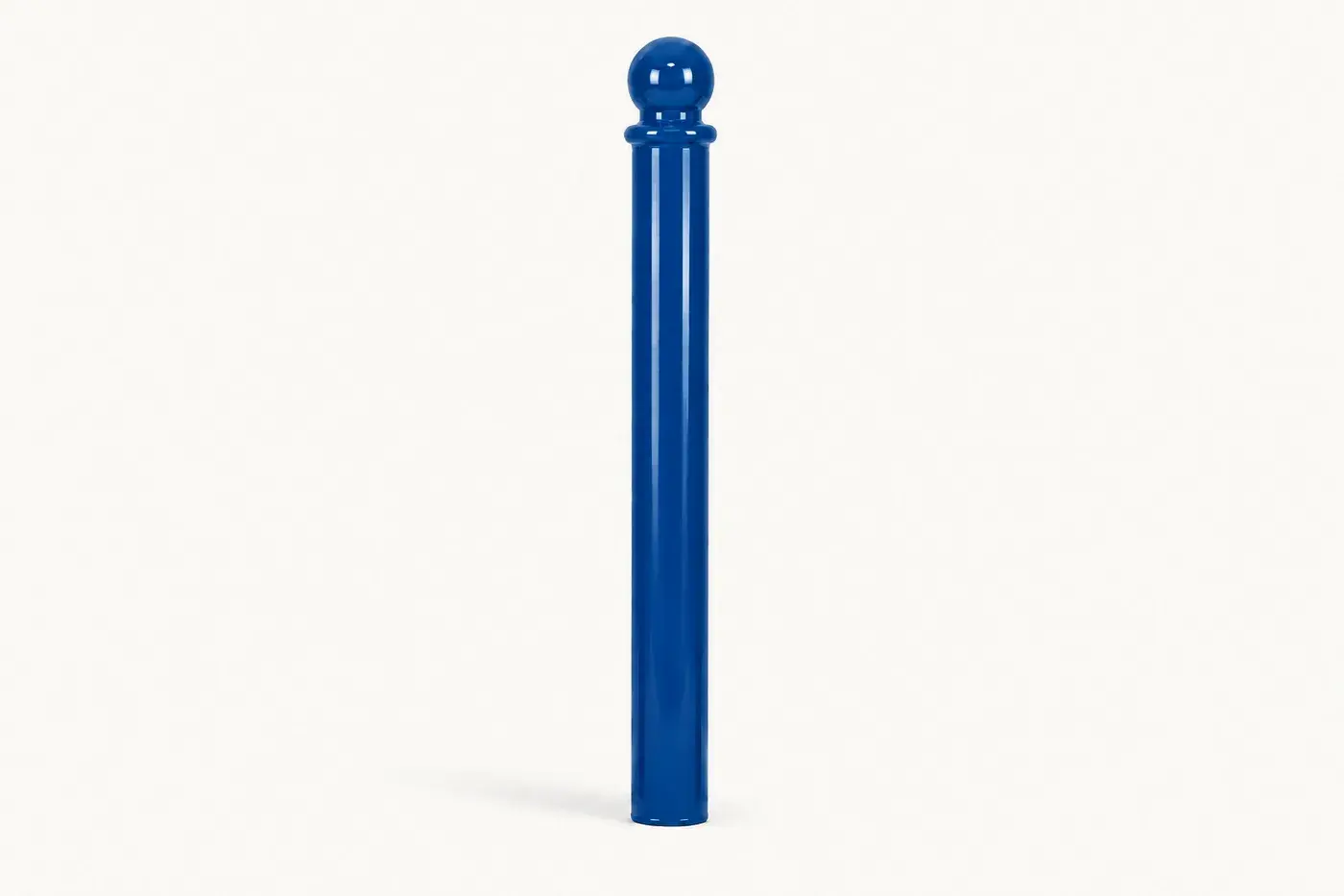 Potelet en acier bicolore pour malvoyants PO2B — coloris Bleu (RAL 5010)