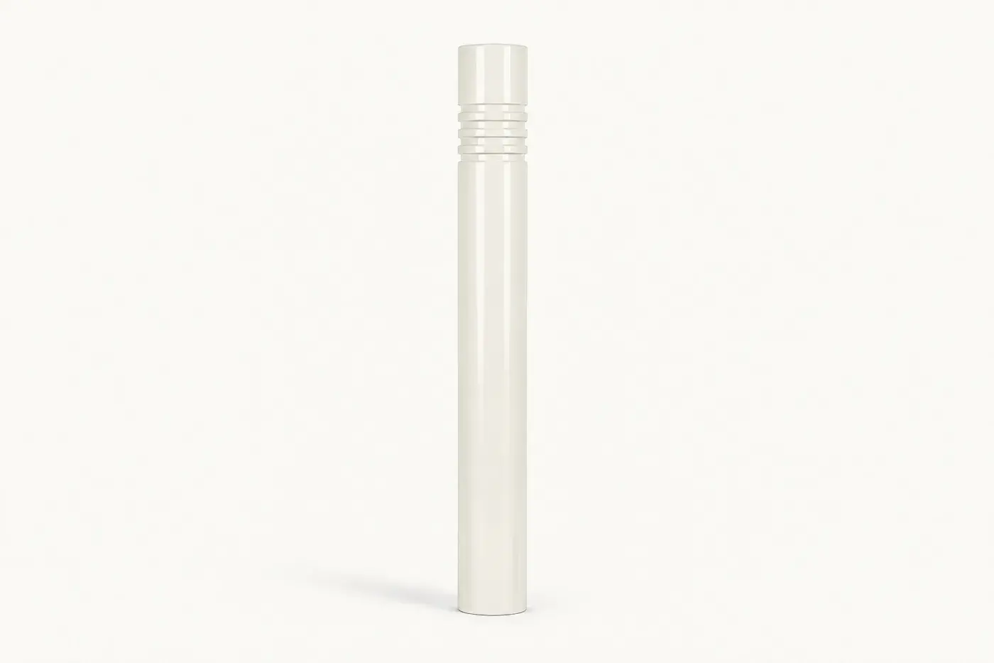Potelet en acier PO6 — coloris Blanc (RAL 9010)