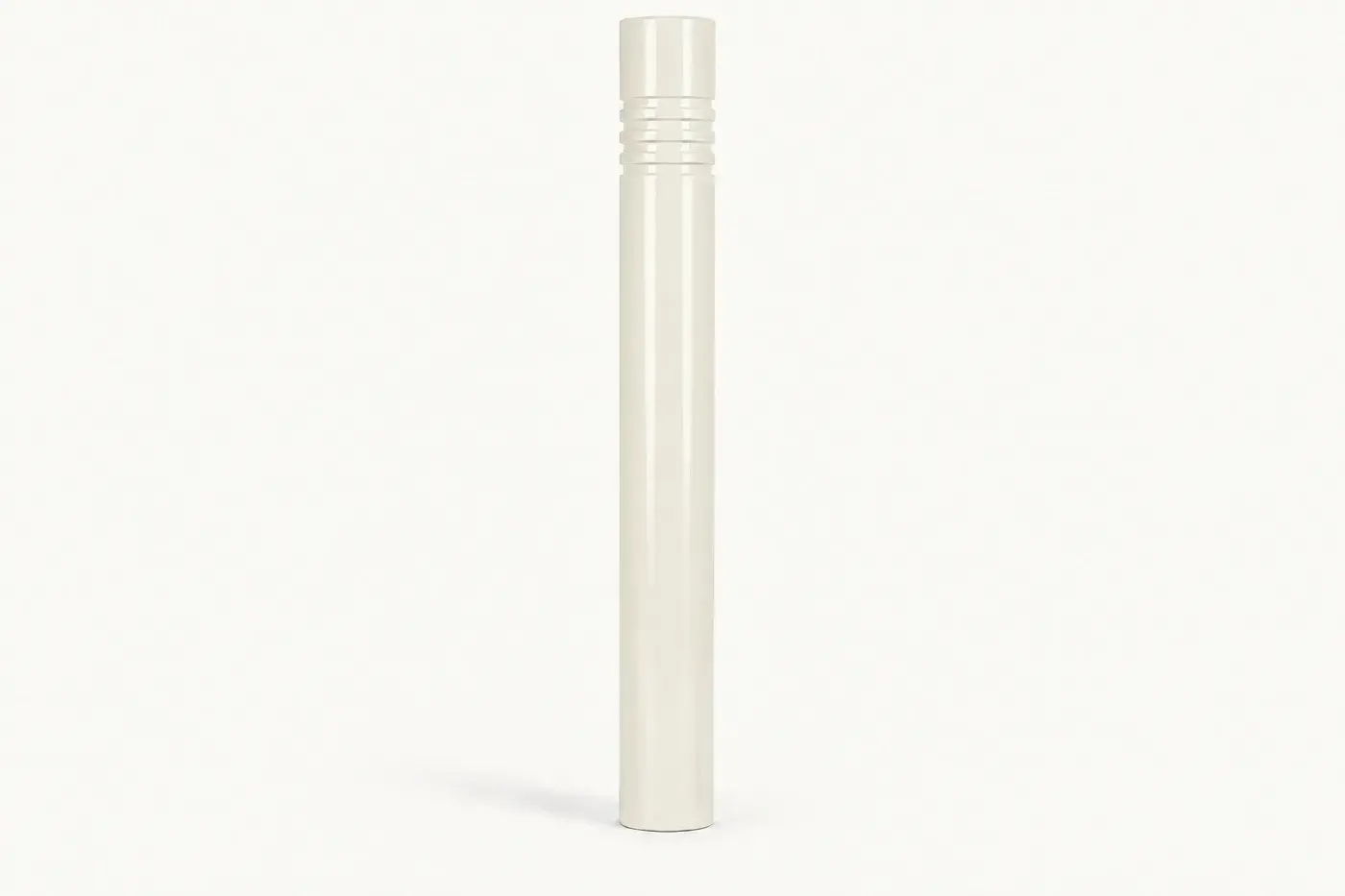 Potelet en acier PO7 — coloris Blanc (RAL 9010)