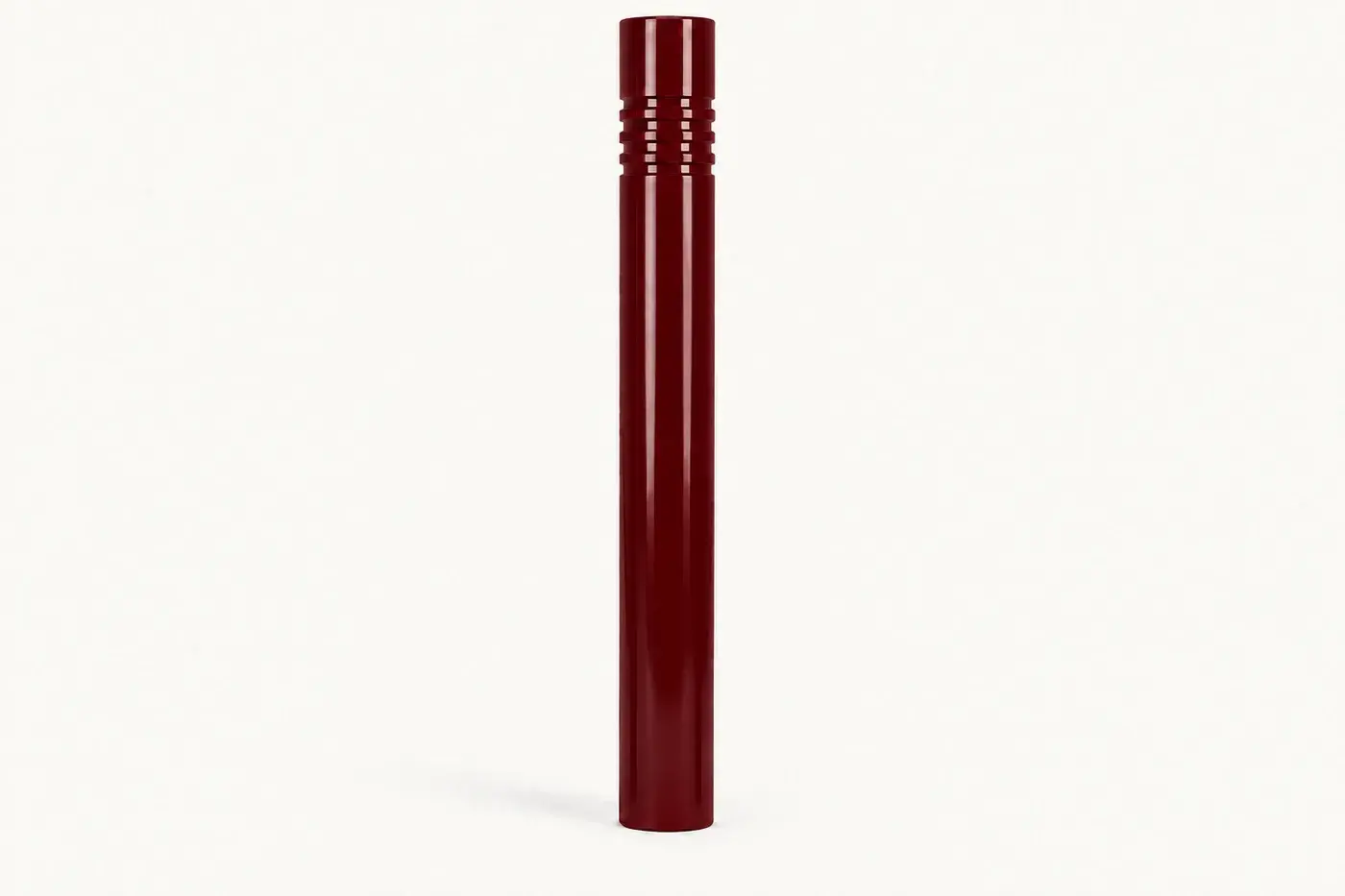 Potelet en acier PO7 — coloris Rouge (RAL 3004)