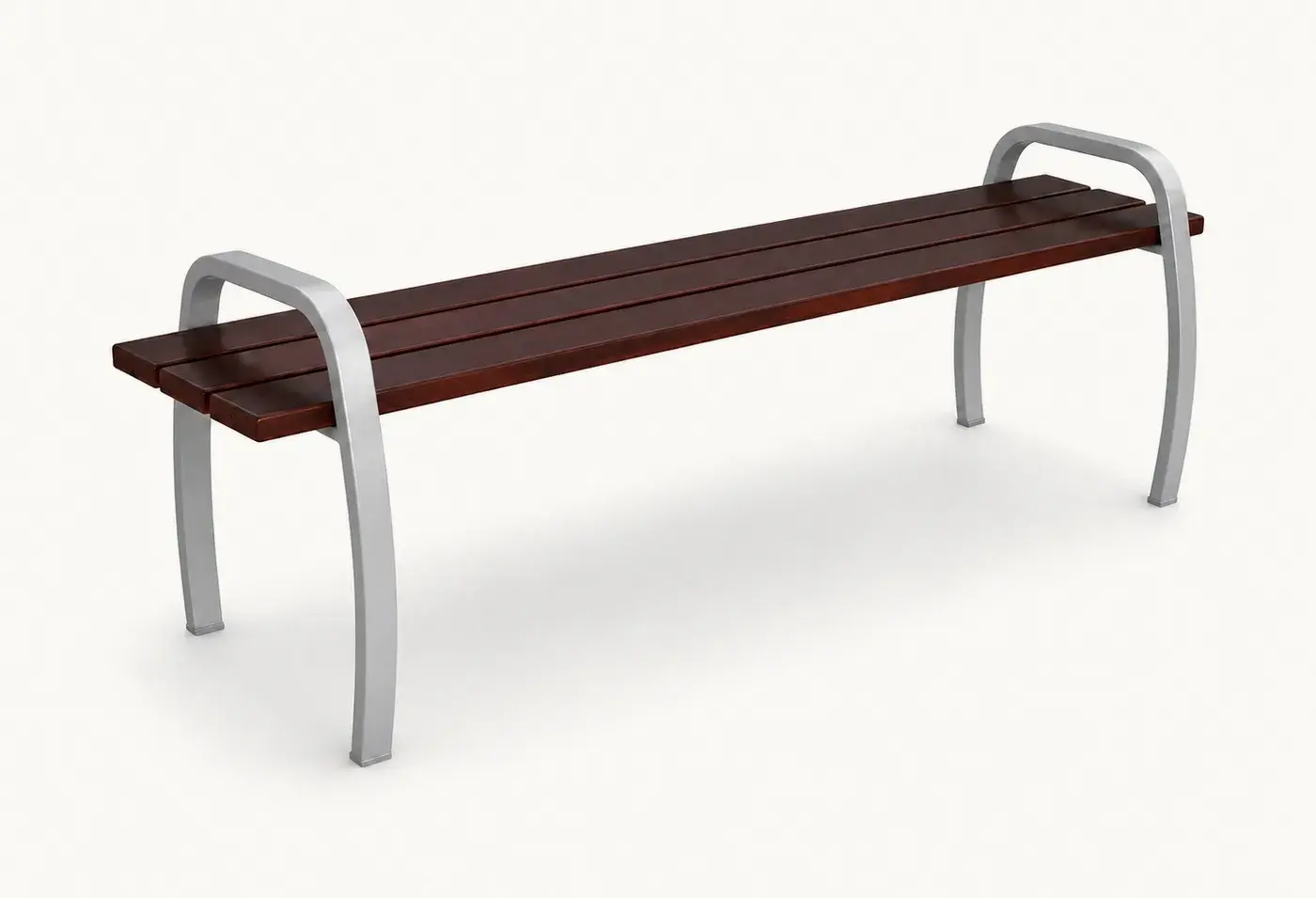 Banc bois et acier BA8 — mobilier urbain Jarco